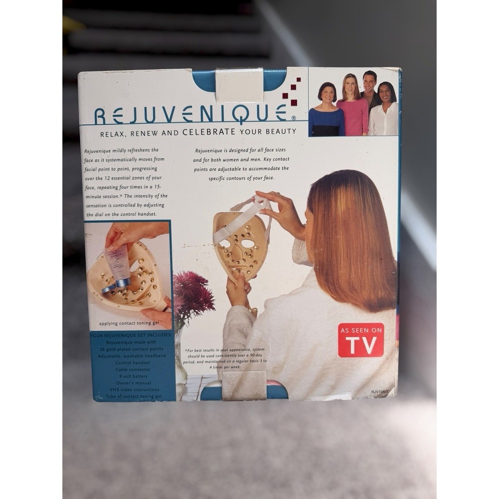 NEW Vintage 1999 Rejuvenique Facial Toning System Complete Kit Linda Evans NOS - Picture 5 of 12